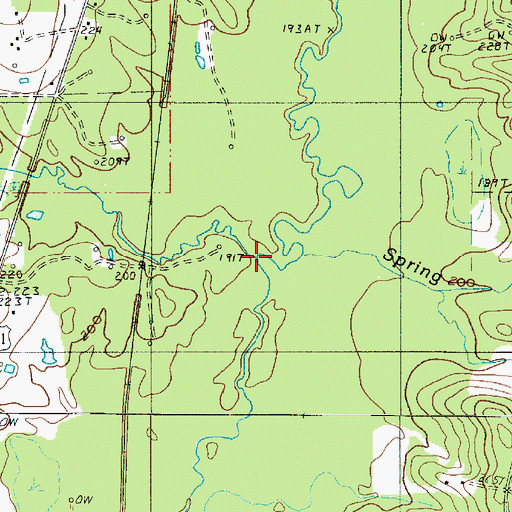 Topographic Map of Estes Bayou, LA