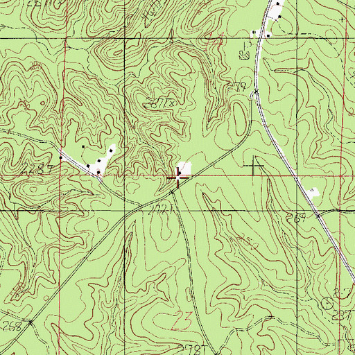 Topographic Map of Fergeson School (historical), LA