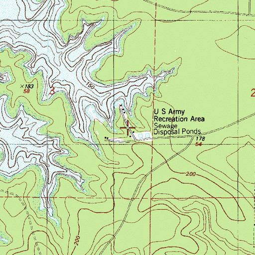 Topographic Map of Fort Polk Recreation Site, LA