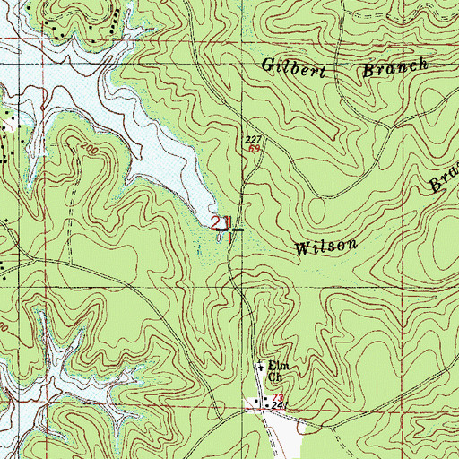 Topographic Map of H L B Landing, LA