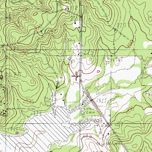 Topographic Map of Hicks School (historical), LA