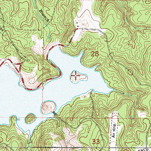 Topographic Map of House Island, LA