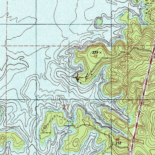 Topographic Map of J and L Marina, LA