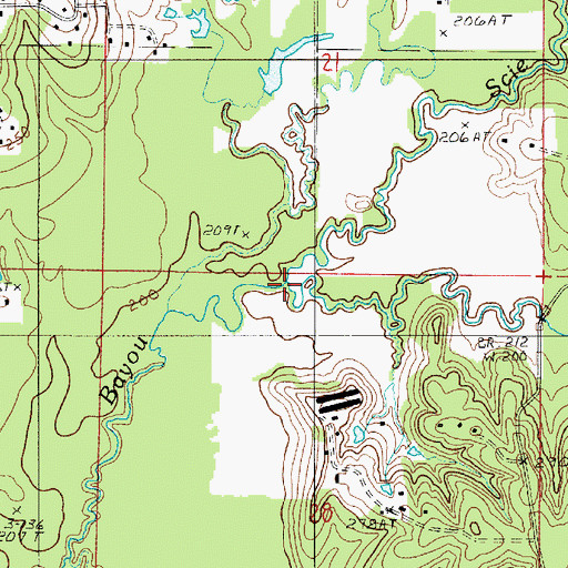 Topographic Map of Little Bayou Scie, LA