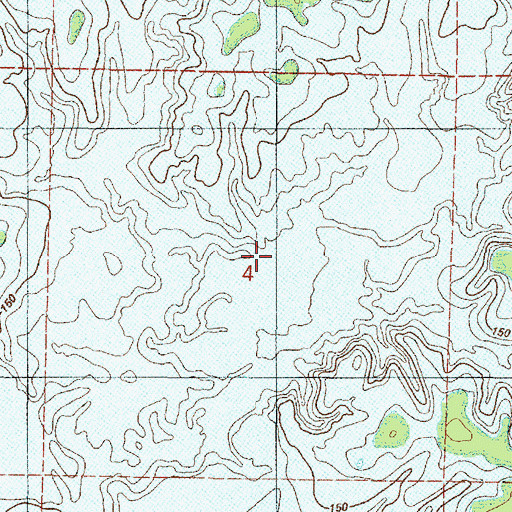 Topographic Map of McNeely Branch, LA