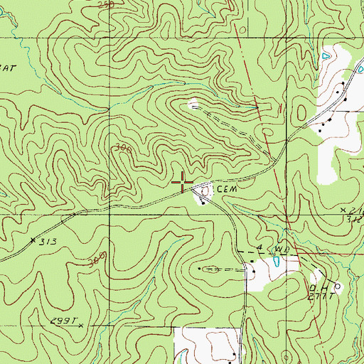Topographic Map of Progress School (historical), LA
