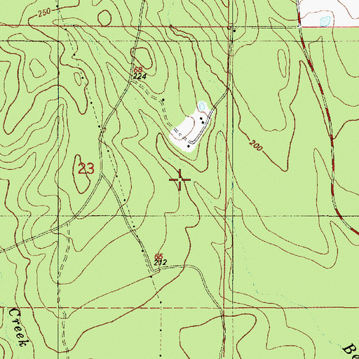 Topographic Map of Rattan Gas Field, LA