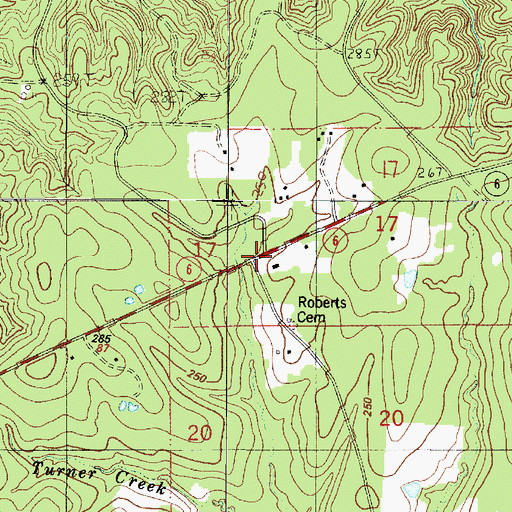 Topographic Map of Recknor (historical), LA