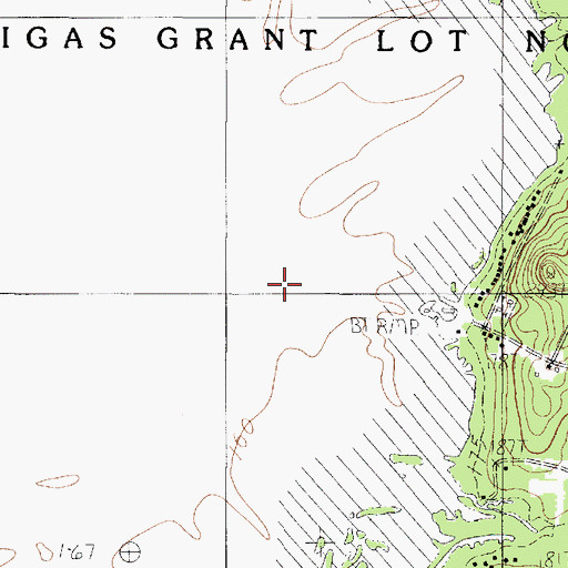 Topographic Map of Round Lake Swamp (historical), LA
