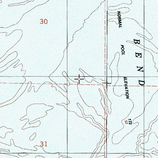 Topographic Map of Saint Mary Church (historical), LA