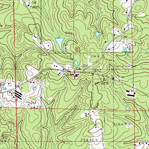 Topographic Map of Smithfield Church, LA