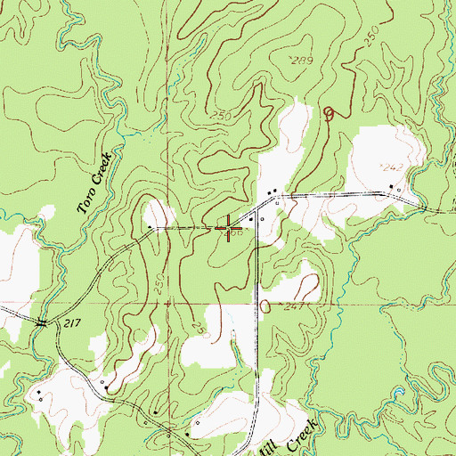 Topographic Map of Toro School (historical), LA