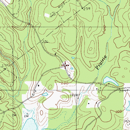 Topographic Map of Vine School (historical), LA