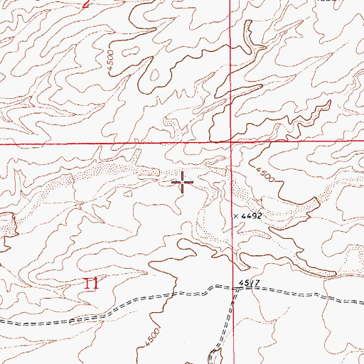 Topographic Map of Haberstock Wash, AZ
