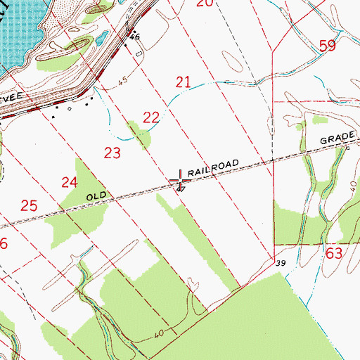 Topographic Map of Eden (historical), LA