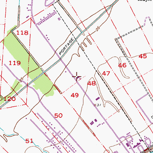 Topographic Map of New Roads Charismatic Hall, LA