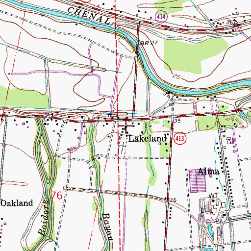 Topographic Map of Our Lady of the Immaculate Conception Catholic Church, LA