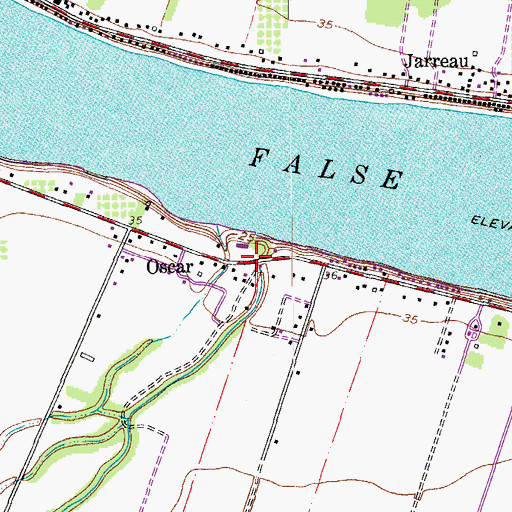 Topographic Map of Pleasant View Plantation, LA