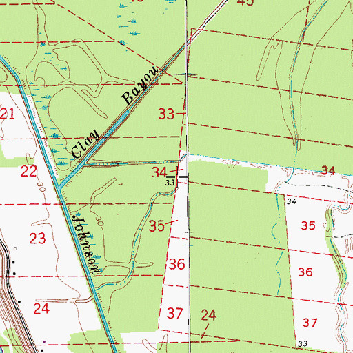 Topographic Map of Quinton Oil Field, LA