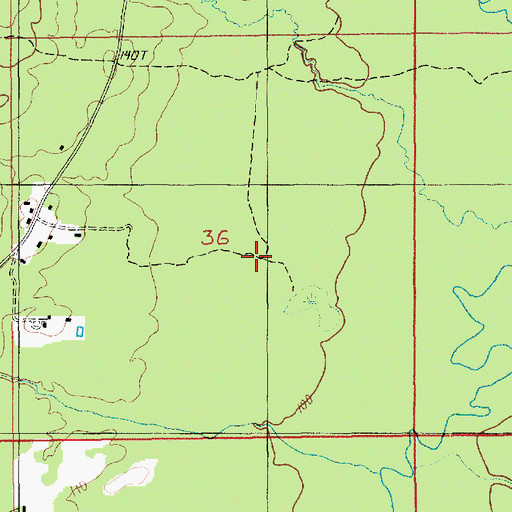 Topographic Map of Cooper (historical), LA