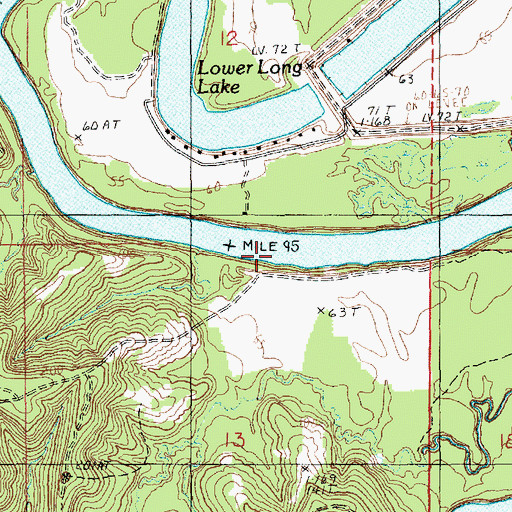 Topographic Map of Copenhagen Landing, LA