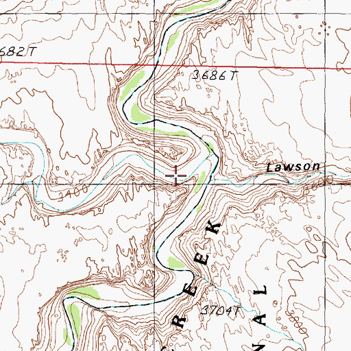 Topographic Map of Hack Canyon, AZ