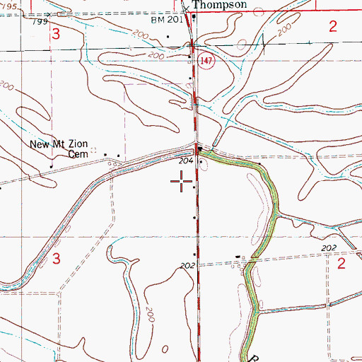 Topographic Map of Schultz Store, AR