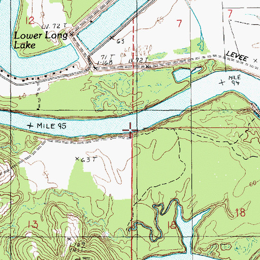 Topographic Map of Heison Landing, LA