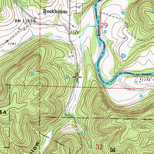 Topographic Map of Scotland Hollow, AR