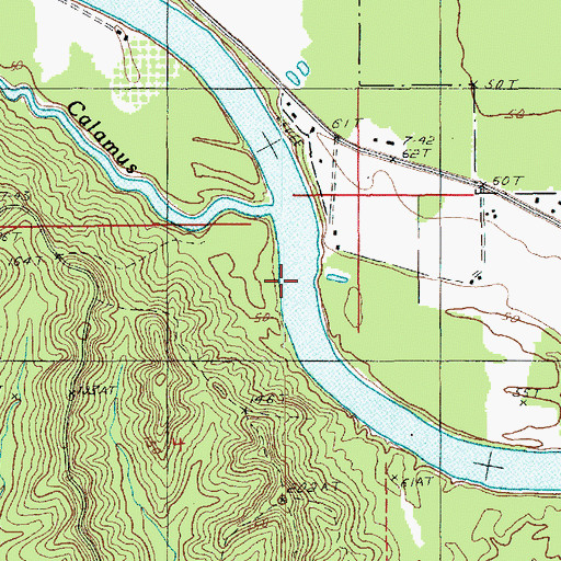 Topographic Map of Myatt Landing, LA