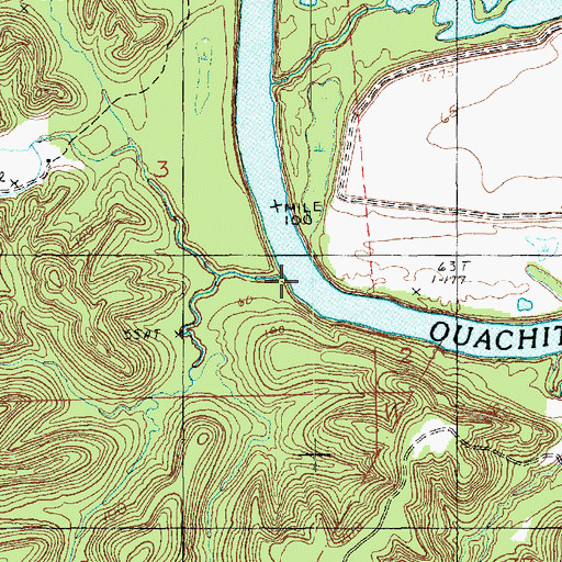 Topographic Map of Stock Landing, LA