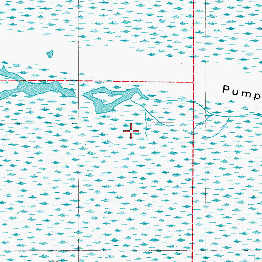 Topographic Map of Boudreaux School, LA