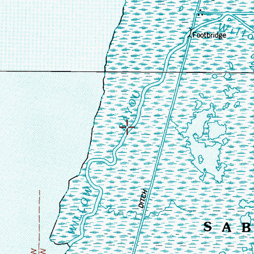 Topographic Map of Willow Bayou, LA