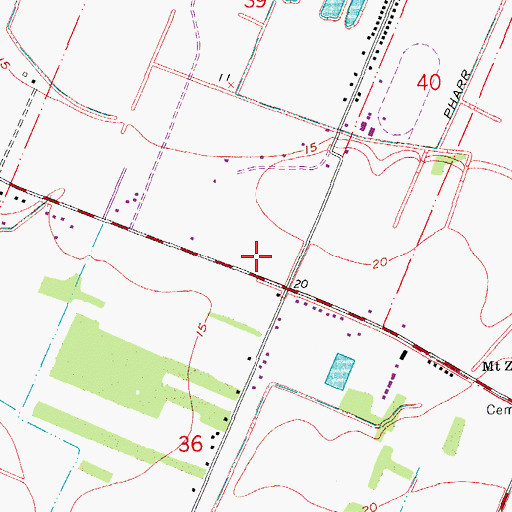 Topographic Map of Assembly Christian School, LA