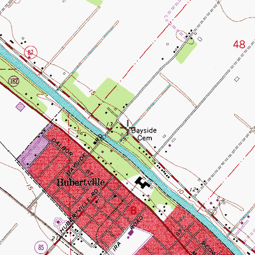 Topographic Map of Bayside Plantation, LA