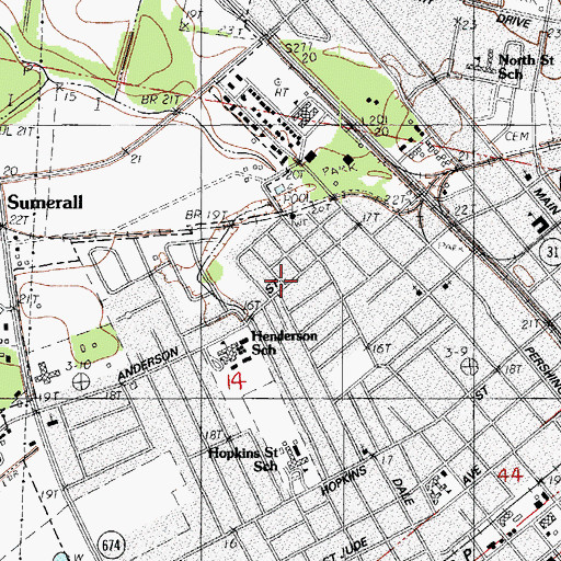 Topographic Map of Church of Christ, LA