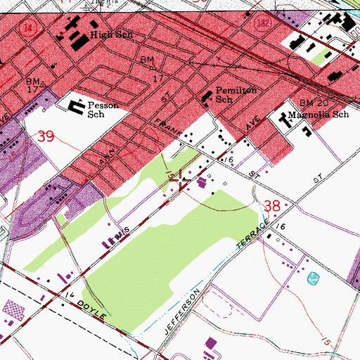 Topographic Map of Living Waters Ministry, LA
