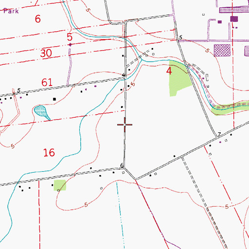 Topographic Map of Prairie Au Large, LA