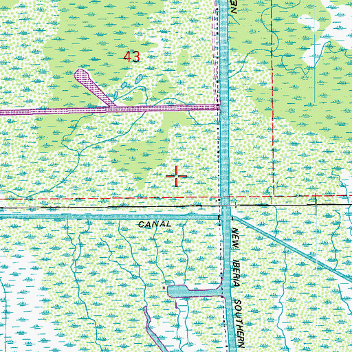 Topographic Map of Southeast Avery Island Oil and Gas Field, LA