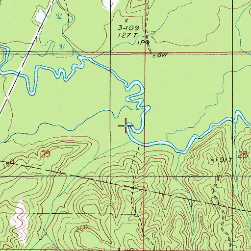 Topographic Map of Alligator Hole, LA