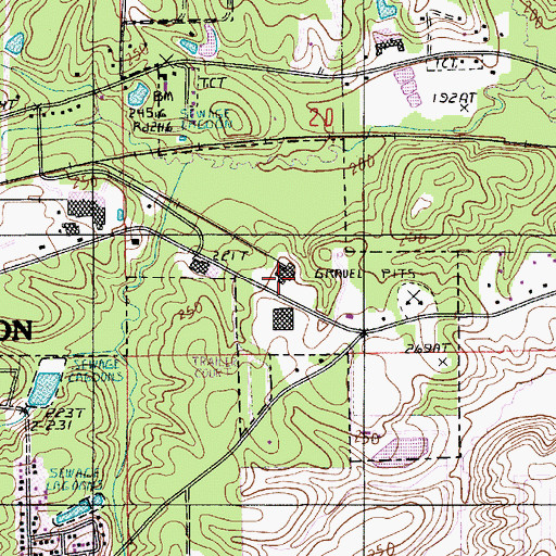 Topographic Map of Chamber of Commerce Industrial Park, LA