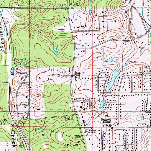 Topographic Map of The Church of Jesus Christ of Latter Day Saints, LA