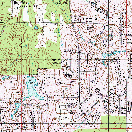 Topographic Map of Cypress Springs Missionary Baptist Church, LA