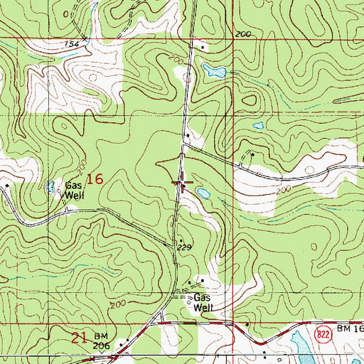 Topographic Map of Hopewell School (historical), LA