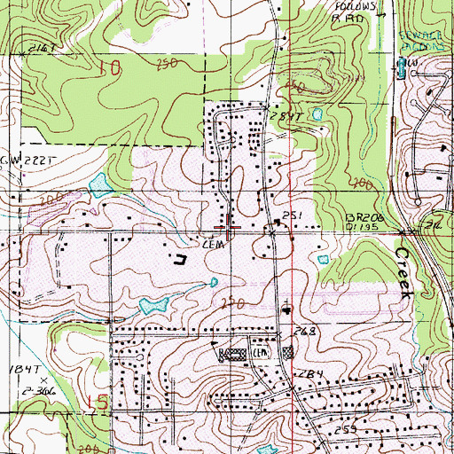 Topographic Map of Mount Olive, LA