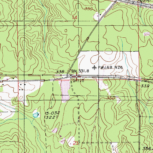 Topographic Map of Williams School (historical), LA