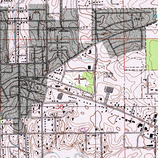 Topographic Map of A P Carter Park, LA