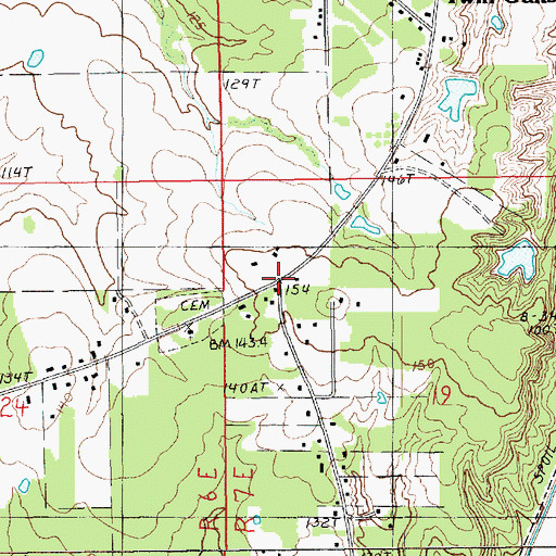 Topographic Map of Brodnax (historical), LA