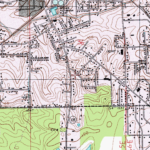 Topographic Map of Emilea Park, LA