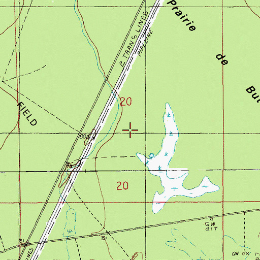 Topographic Map of Georgia Pacific Wildlife Management Area, LA